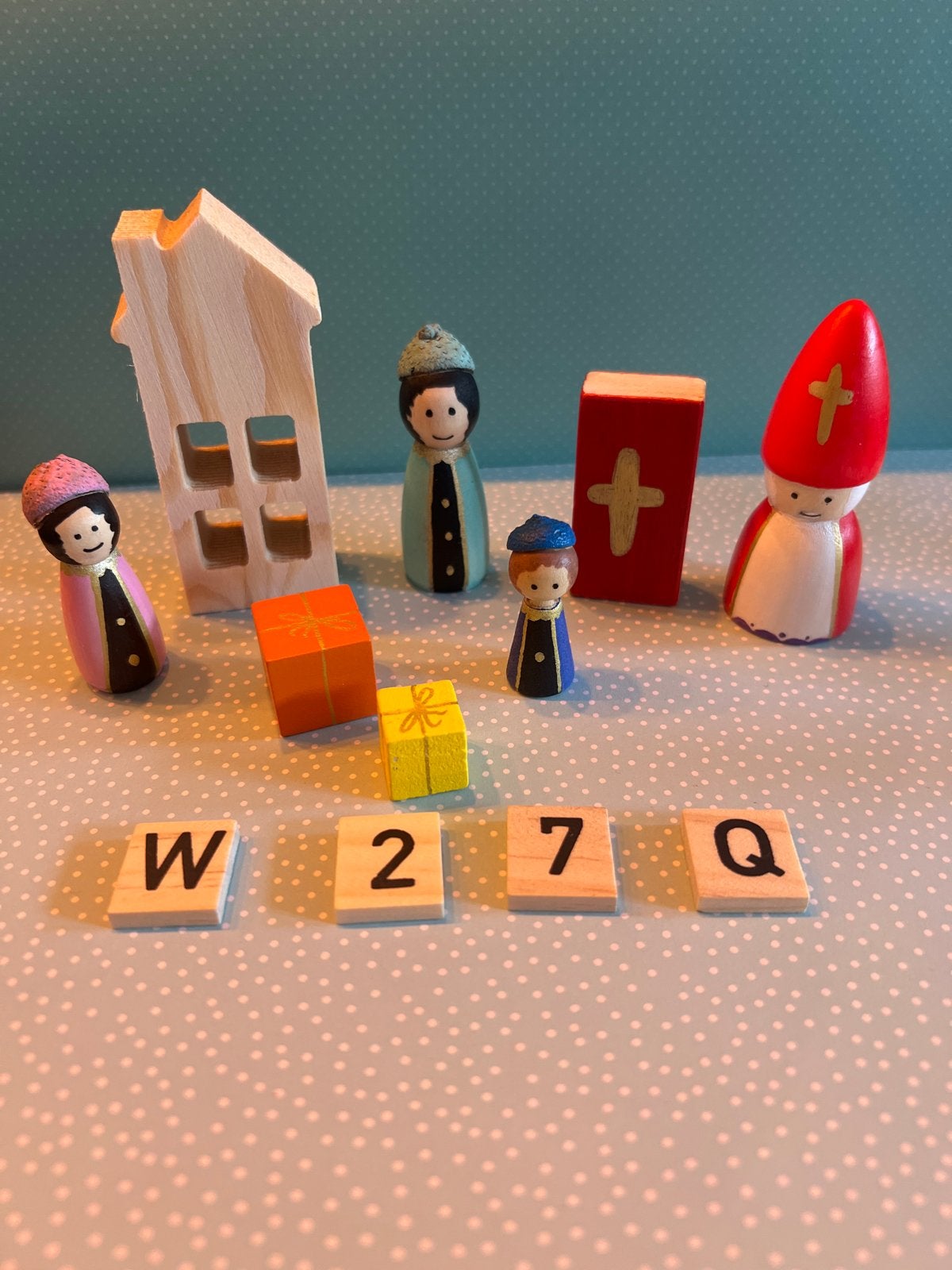 Peg dolls sinterklaas, Diversen, Sinterklaas, Ophalen of Verzenden, Nieuw