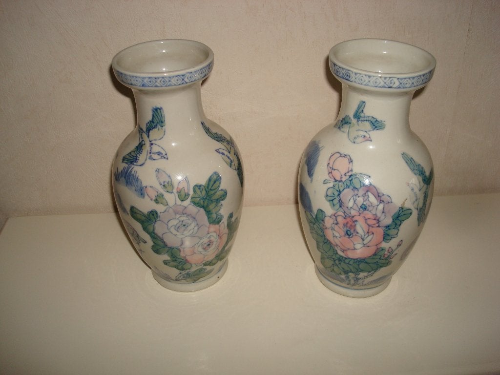 2 vazen Chinees porselein, Antiek en Kunst, Antiek | Vazen, Ophalen of Verzenden