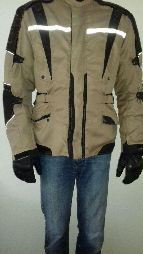 Motorjas textiel met reflecterende details, Jas | textiel, Ophalen of Verzenden, Tweedehands, Heren