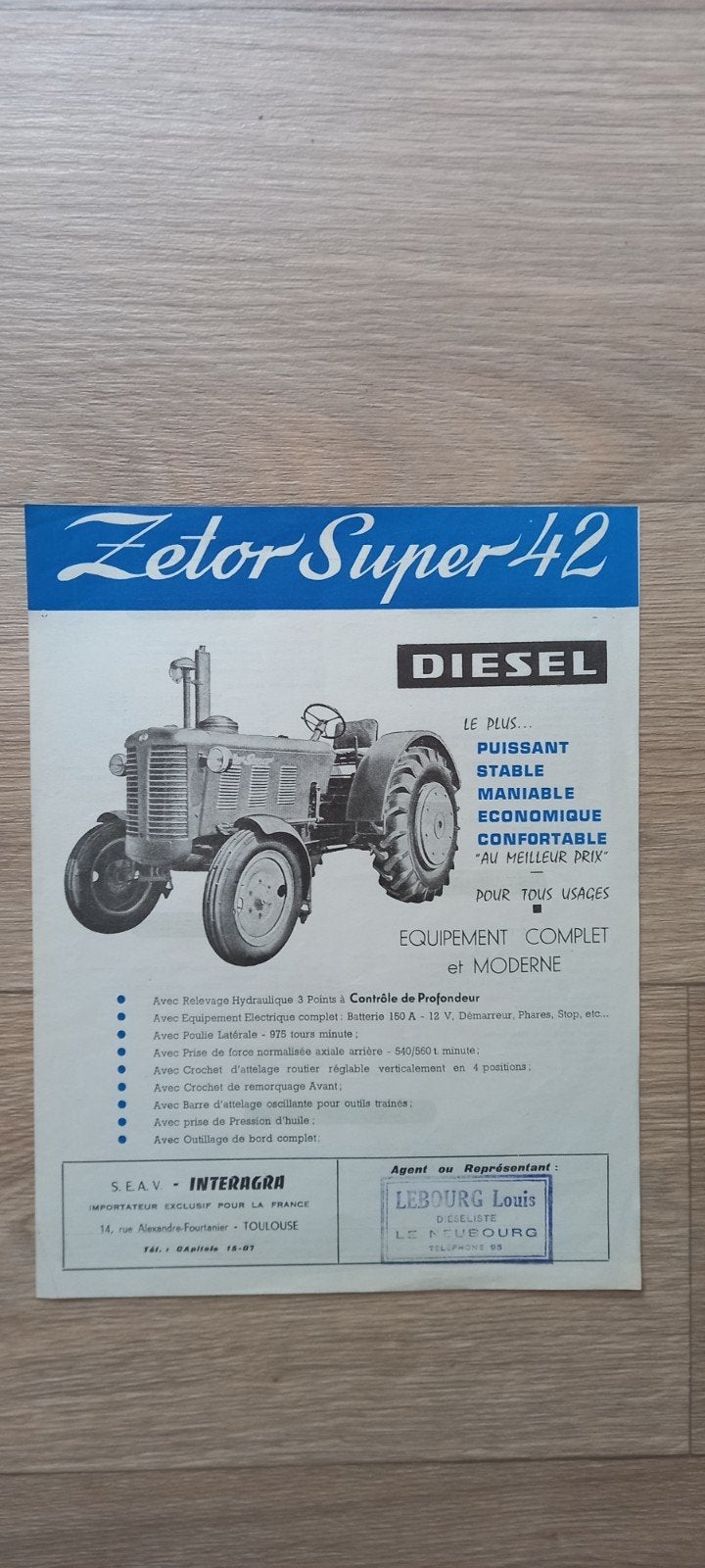 Ze 1: Zetor Super 42., Ophalen of Verzenden, Zo goed als nieuw