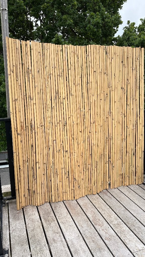 Bamboe schutting (4 delen), Ophalen, Minder dan 3 meter, Hout, 1 tot 2 meter