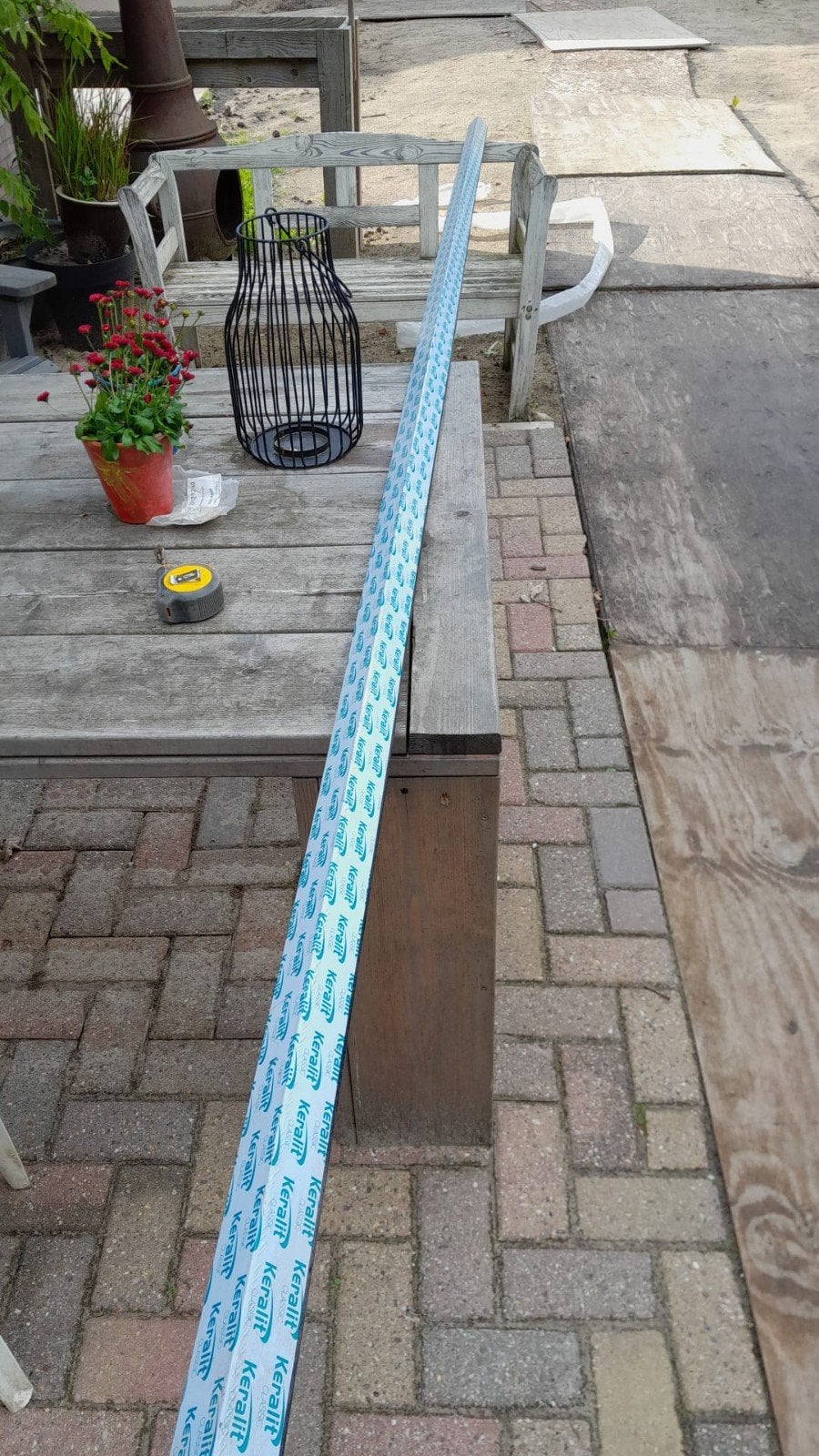 Keralit Hoekprofiel Zwart Classic Nerf 46x46mm - 4 Meter, Ophalen