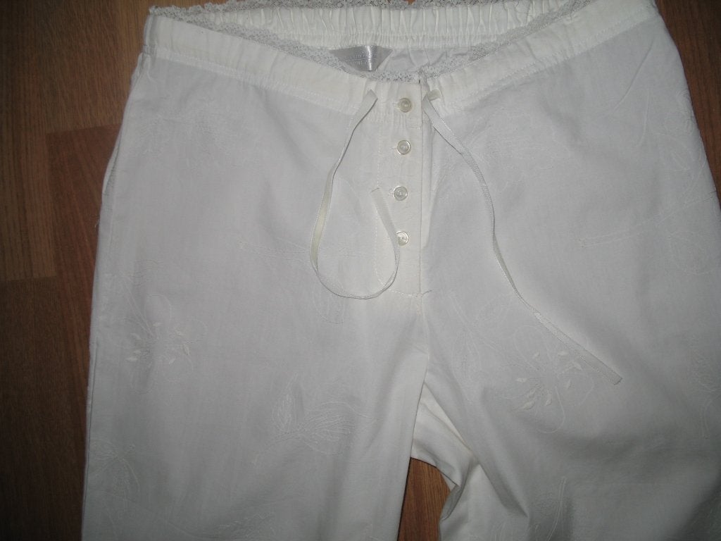 Pyjamabroek/Housebroek Satijn Geborduurde bloem Hunkemöller, Kleding | Dames, Pyjama's, Onbekend, Ophalen of Verzenden, Nieuw