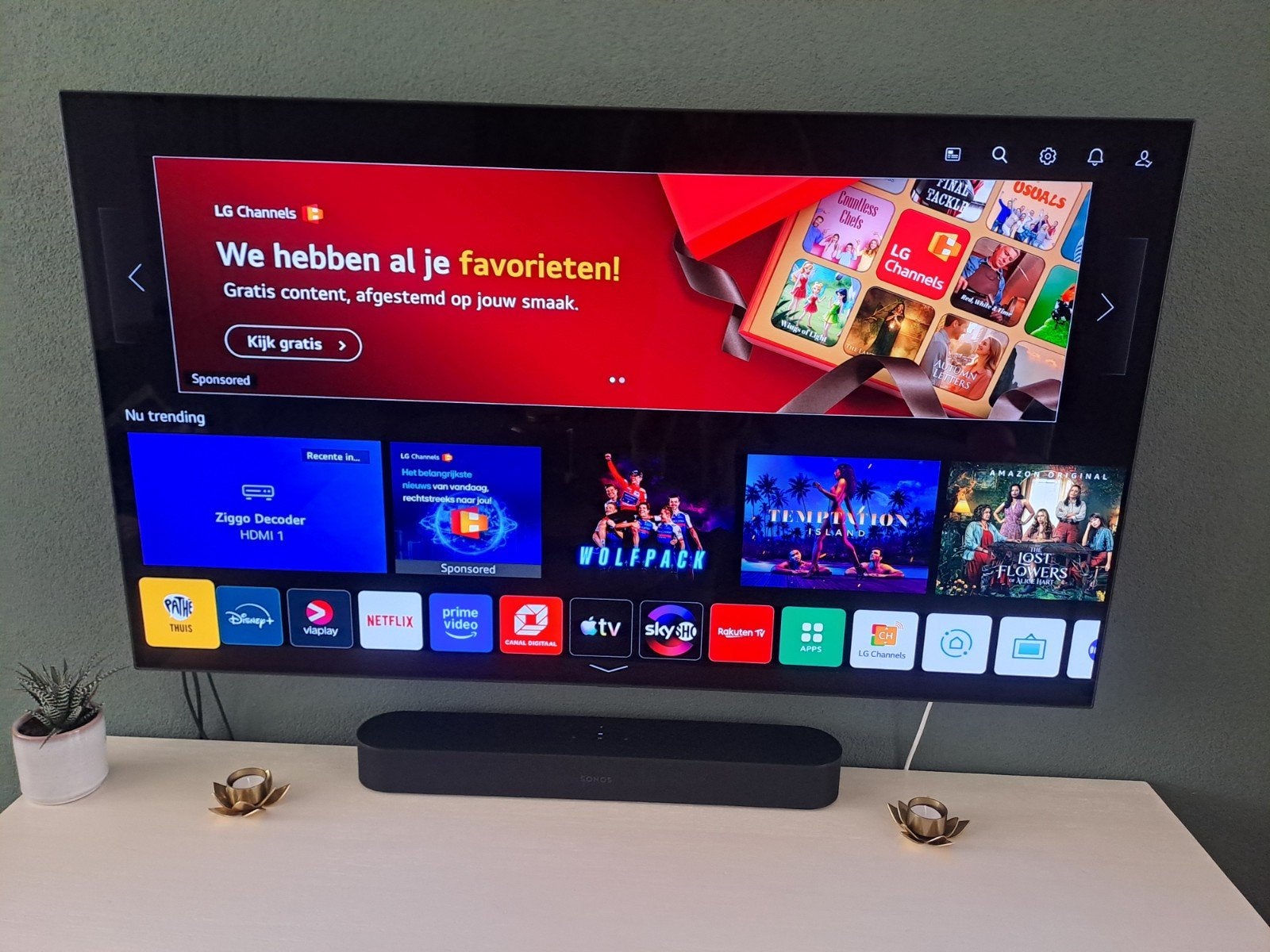 lg oled 55 inch C1, Ophalen, 120 Hz, Zo goed als nieuw, 100 cm of meer