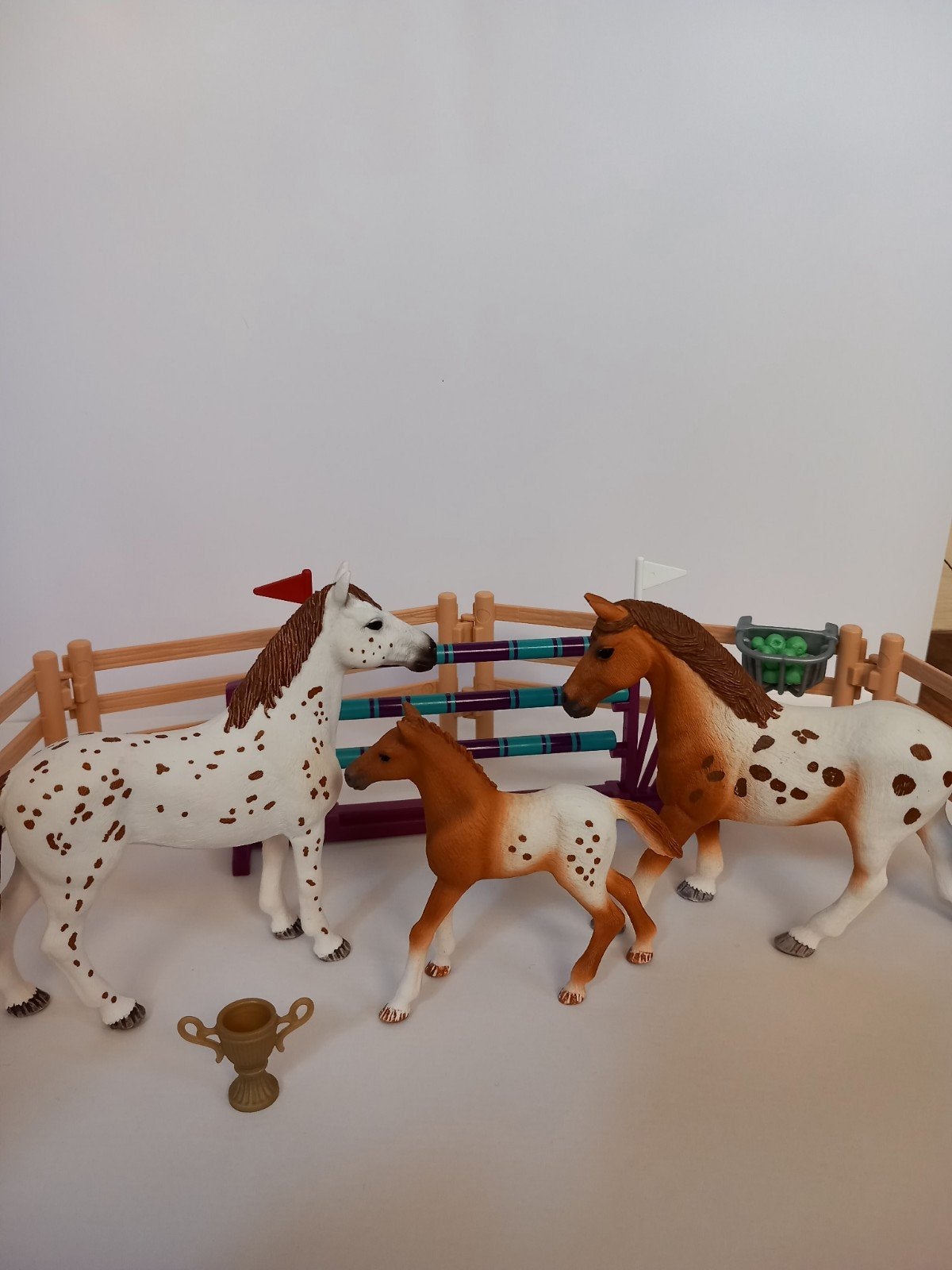 Schleich paarden set met toebehoren, Ophalen of Verzenden, Zo goed als nieuw, Jongen of Meisje