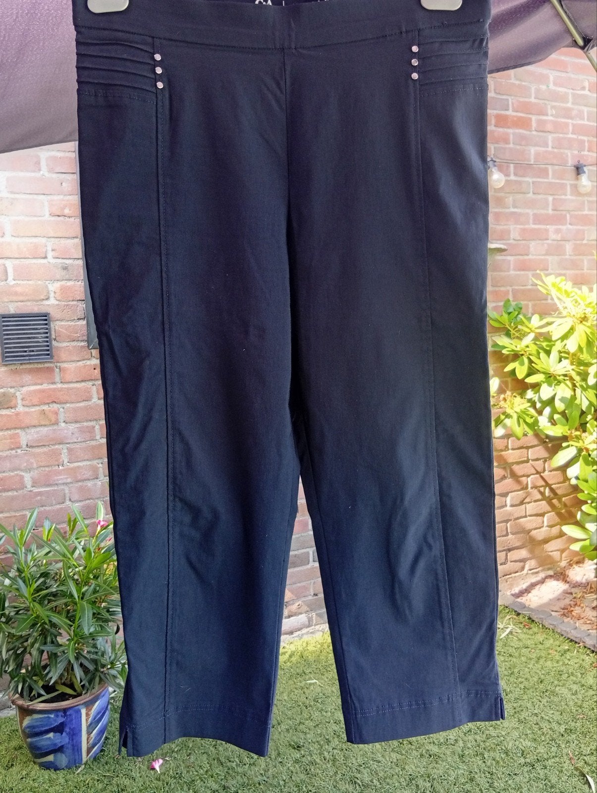 Donker blauwe driekwart broek maat 44, Blauw, Maat 46/48 (XL) of groter, Ophalen of Verzenden, Zo goed als nieuw