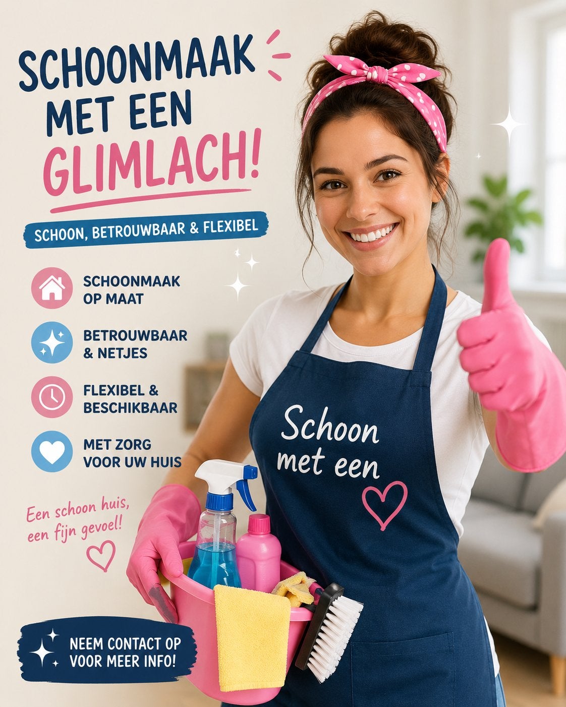 Ervaren schoonmaakster, Vacatures, Overige uren, MBO, Vanaf 10 jaar, Overige vormen
