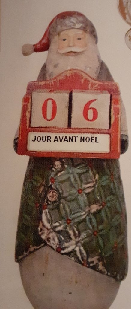 Gezocht deze côte table kerstman adventskalender en kerstman, Diversen, Kerst, Ophalen of Verzenden, Gebruikt