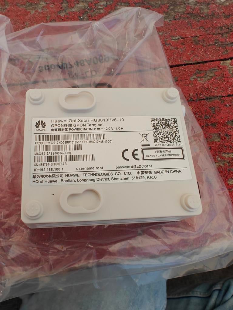 Nieuwe Huawei OptiXstar HG8010Hv6 glasvezel modem, Ophalen of Verzenden