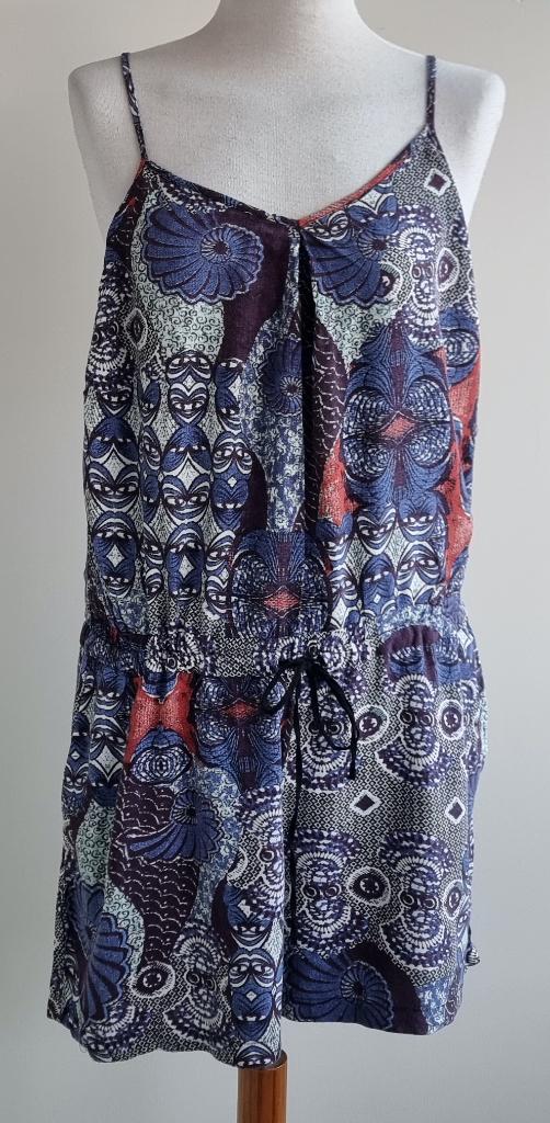Steps blauw/oranje playsuit mt. 38, Maat 38/40 (M), Blauw, Ophalen of Verzenden, Zo goed als nieuw