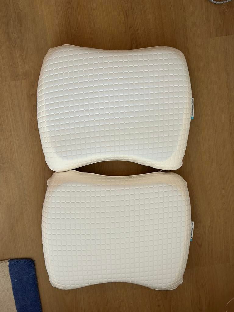 2x IKEA KLUBBSPORRE ergonomisch kussen, Ophalen, Eenpersoons, Wit, Nieuw