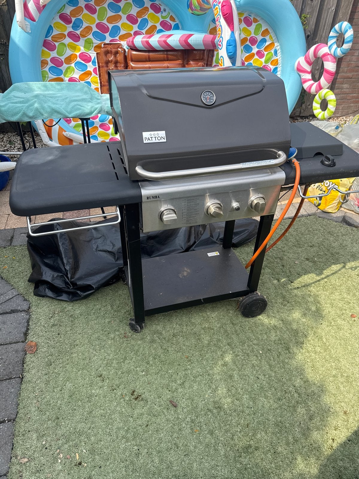 Patton Rumba Gasbarbecue met hoes, Ophalen, Gebruikt