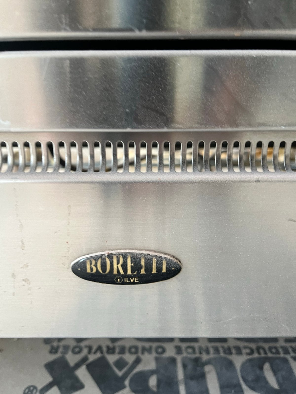 Boretti gasfornuis met oven - RVS, Ophalen, Gebruikt, 60 cm of meer, Gas