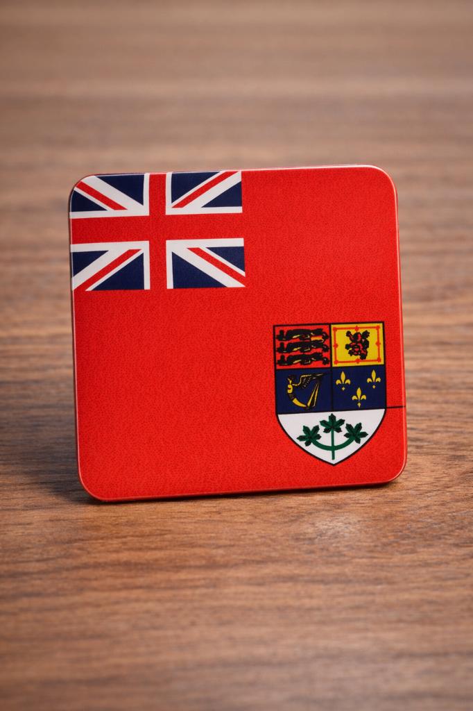 WW2 Canadese vlag magneet, Ophalen of Verzenden, Overige soorten, Overige gebieden, Embleem of Badge