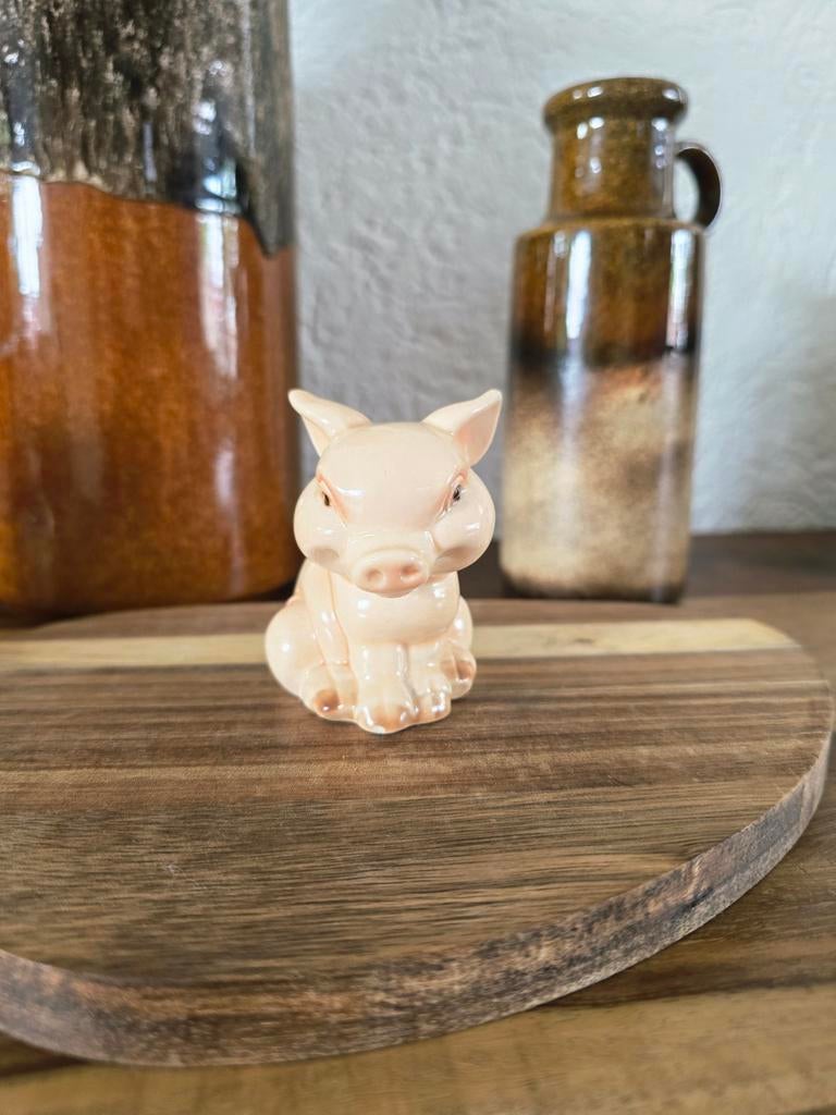 Vintage Goebel biggetje – West Germany porselein – schattig, Ophalen of Verzenden