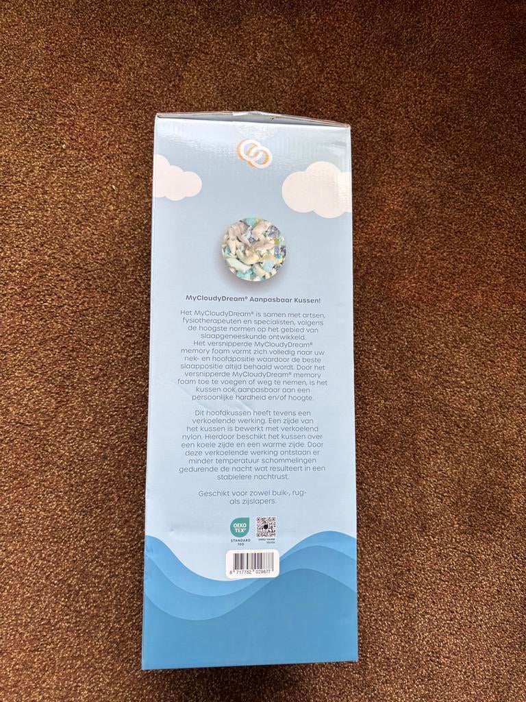 Cloudpillow MyCloudyDream - Nieuw en Aanpasbaar Kussen, Eenpersoons, Wit, Nieuw, Ophalen of Verzenden