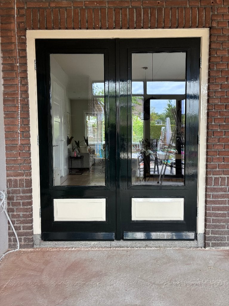 Dubbele buitendeur, Ophalen, Gebruikt, 120 cm of meer, Buitendeur