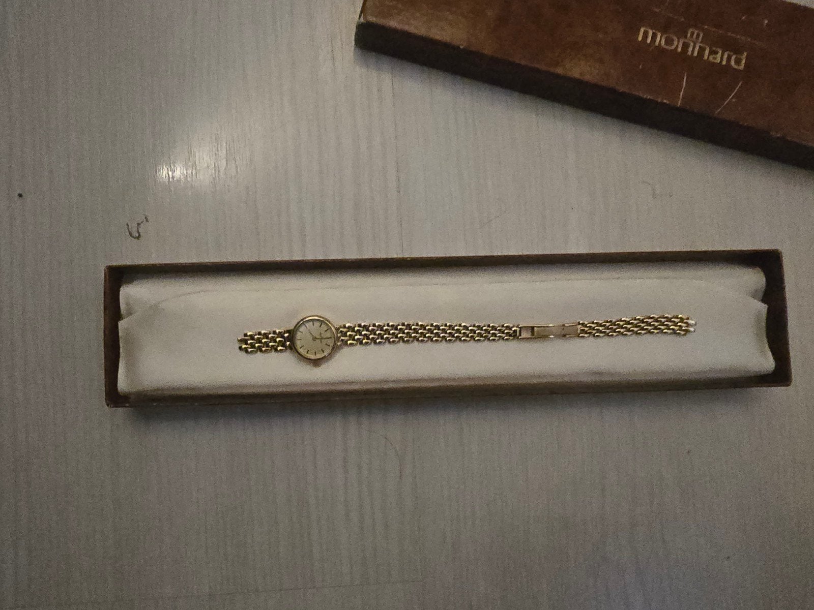 Dameshorloge Monnard 14k/585, Ophalen of Verzenden, Gebruikt, Goud, Overige merken