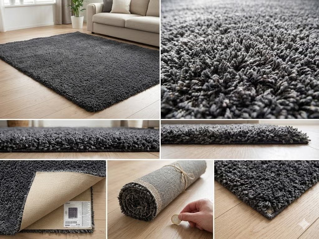 Heerlijk zacht en dik IKEA GÅSER vloerkleed - kwaliteit, Ophalen, 150 tot 200 cm, 200 cm of meer, Zo goed als nieuw