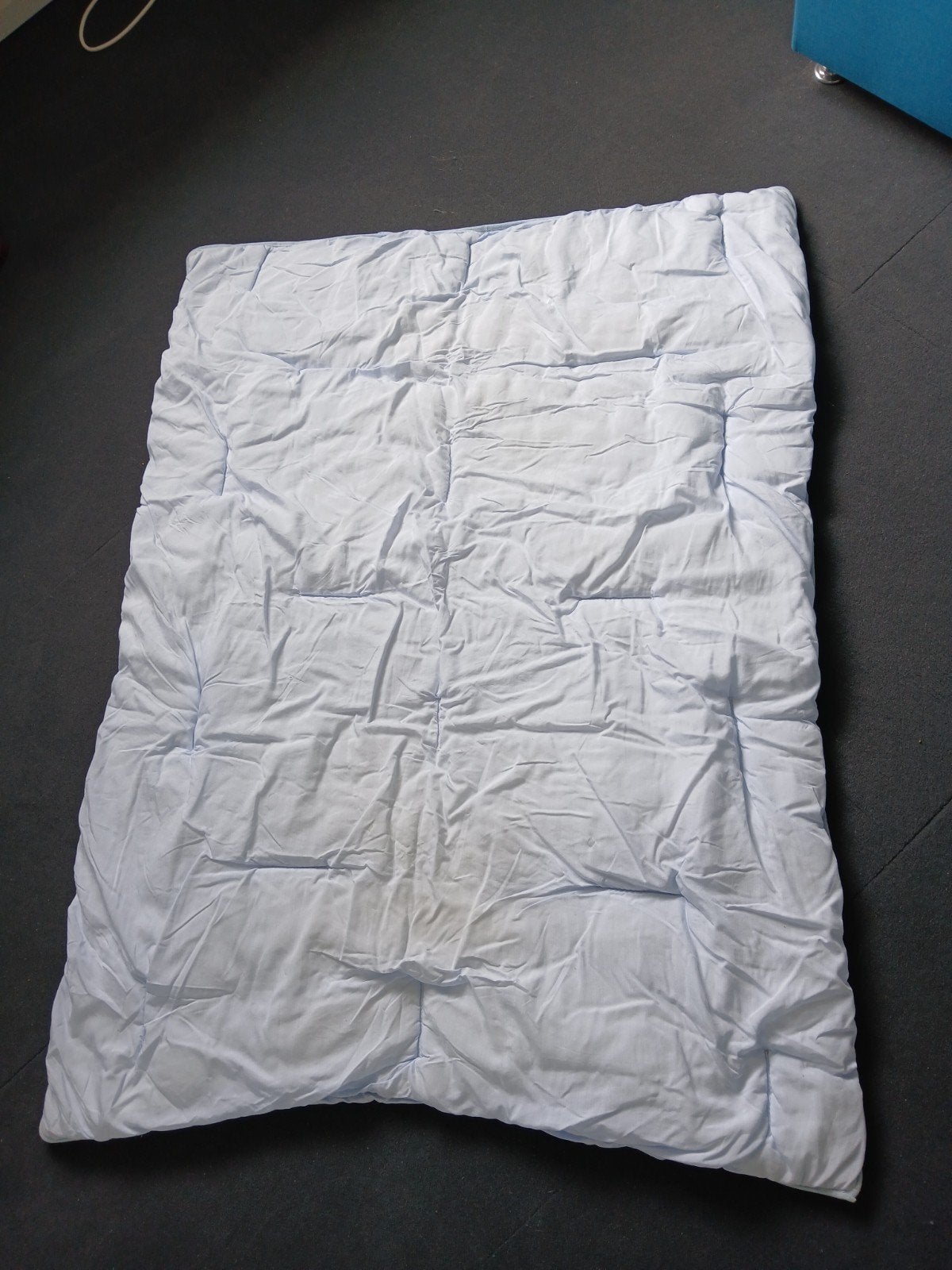 peuter dekbed, Ophalen of Verzenden, Zo goed als nieuw, 150 cm, Blauw