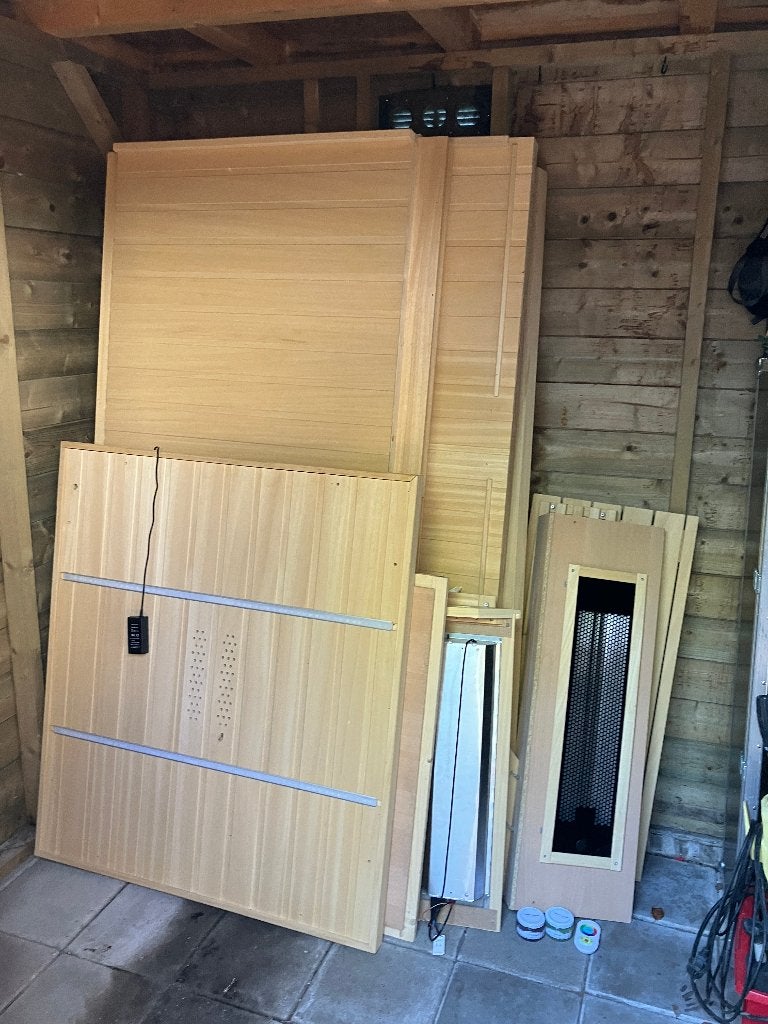Infrarood sauna, Sport en Fitness, Ophalen, Gebruikt, Infrarood, Complete sauna
