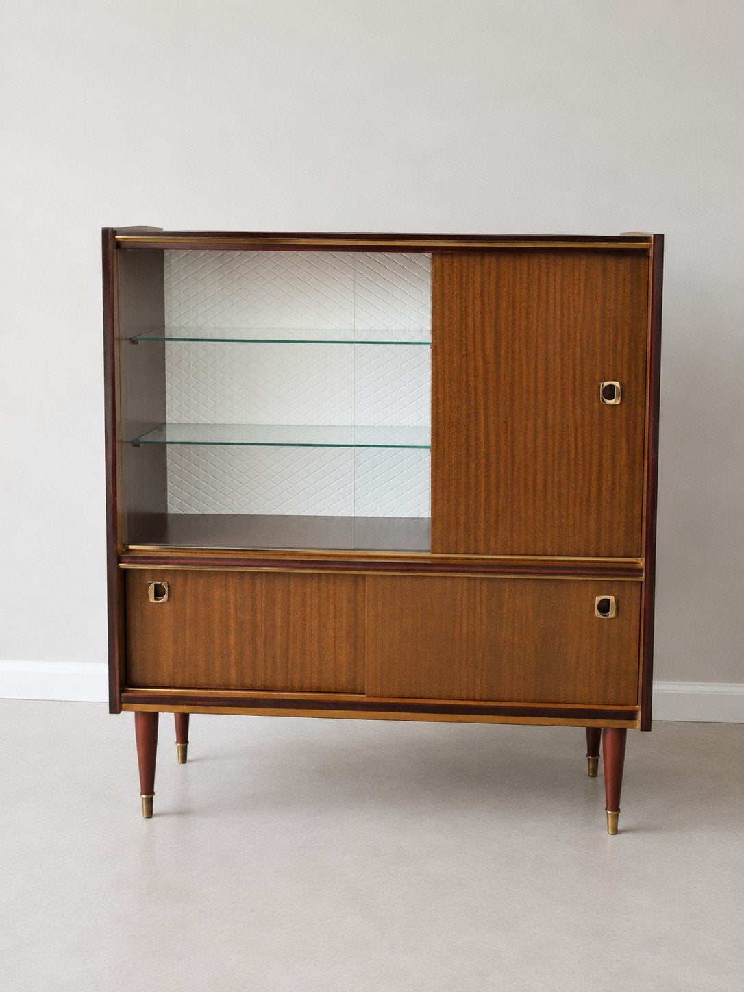 Vintage buffetkast/dressoir/bijzetkast, 100 tot 150 cm, Vintage, Glas, Minder dan 100 cm