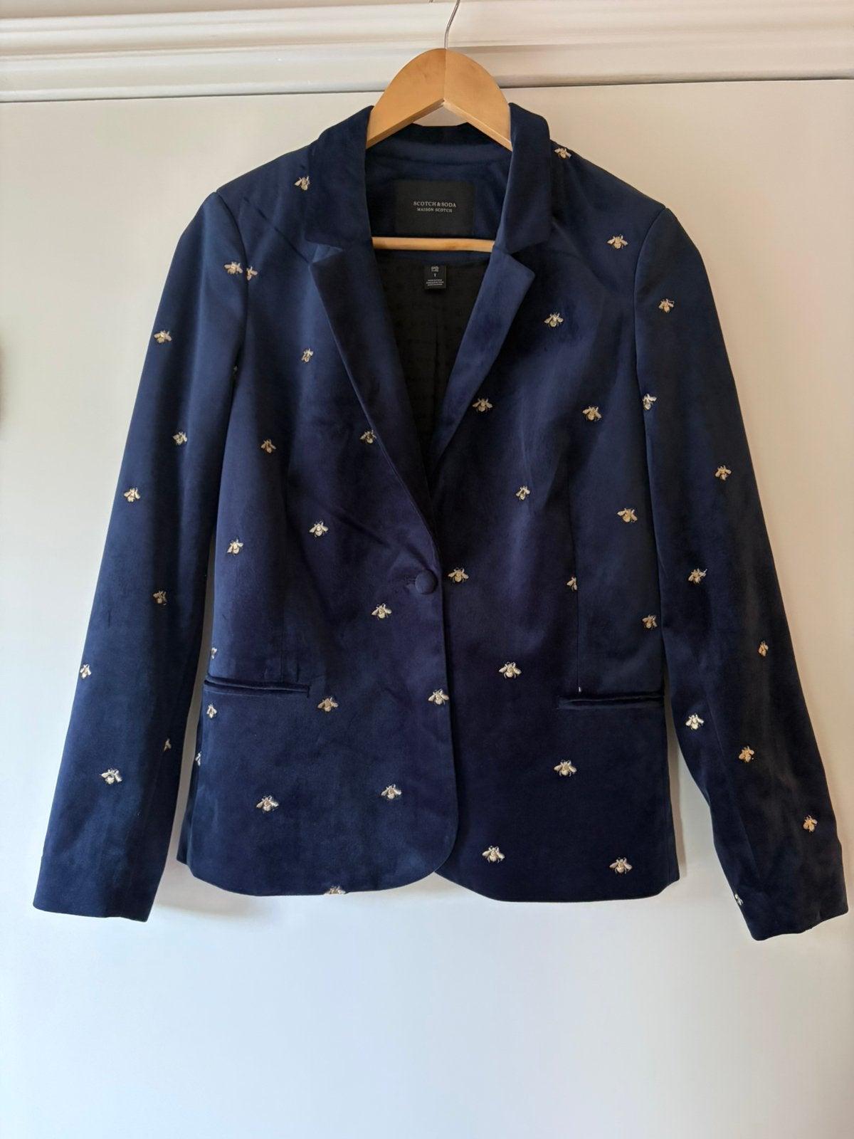 Colbertje Scoth&Soda, Kleding | Dames, Blauw, Ophalen of Verzenden, Zo goed als nieuw, Jasje
