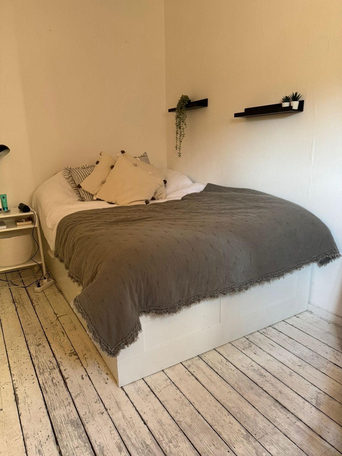 Bed met lades inclusief matras, Huis en Inrichting, Ophalen, Wit, Tweepersoons, 140 cm