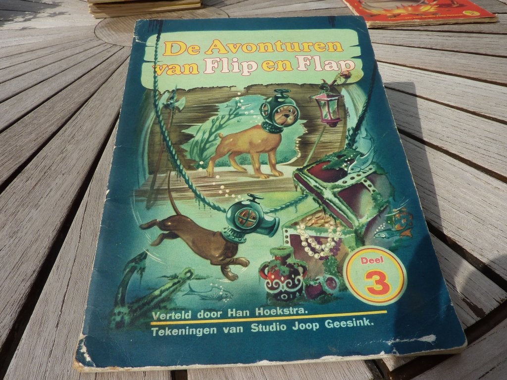 De Avonturen van Flip en Flap - Deel 3 (Douwe Egberts), Boeken, Ophalen of Verzenden, Gelezen, Han Hoekstra, Prentenboek