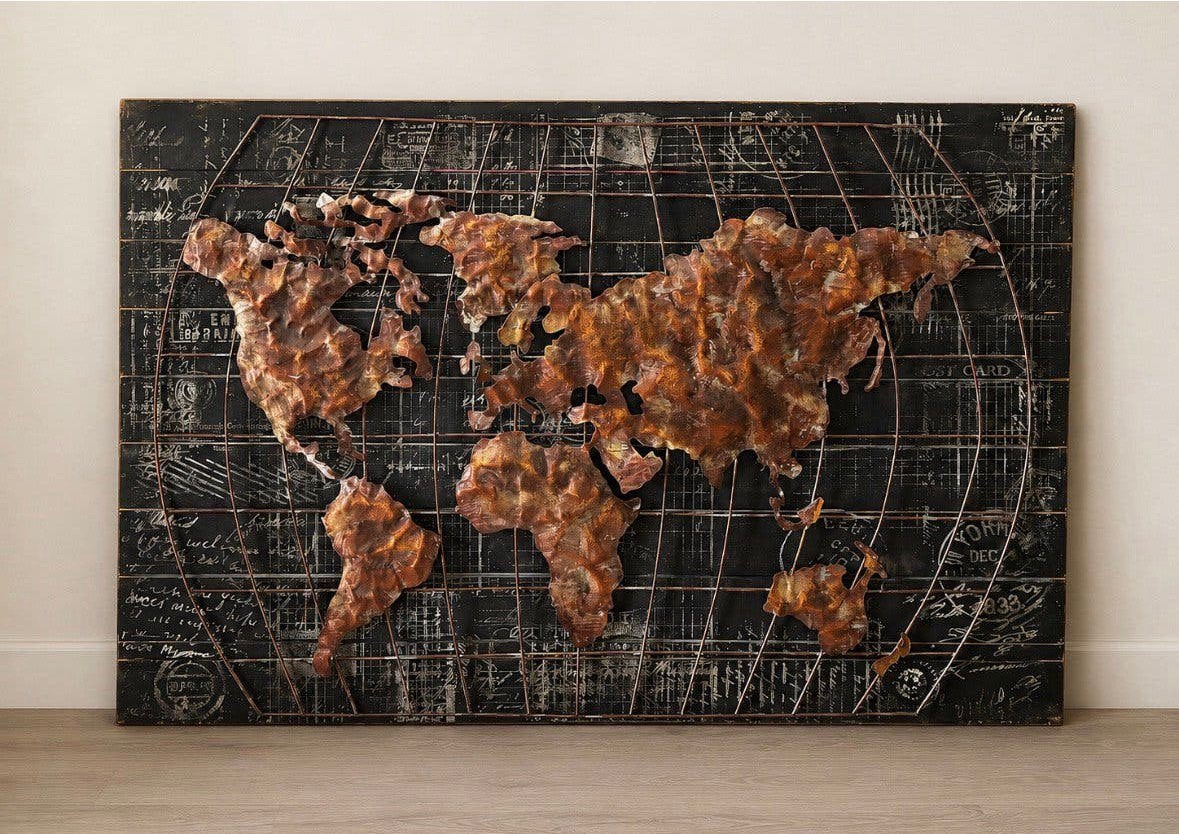 Mooie 3d wereldkaart, Ophalen, Zo goed als nieuw