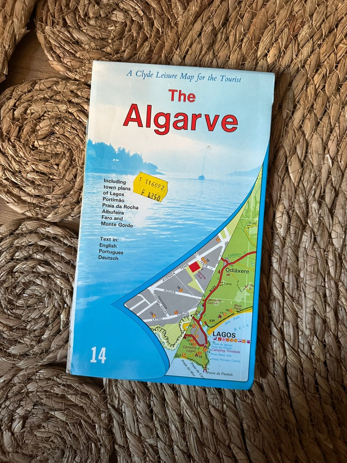 "A Clyde Leisure Map" voor toeristen in de regio Algarve, Ophalen of Verzenden, Zo goed als nieuw, 2000 tot heden, Landkaart