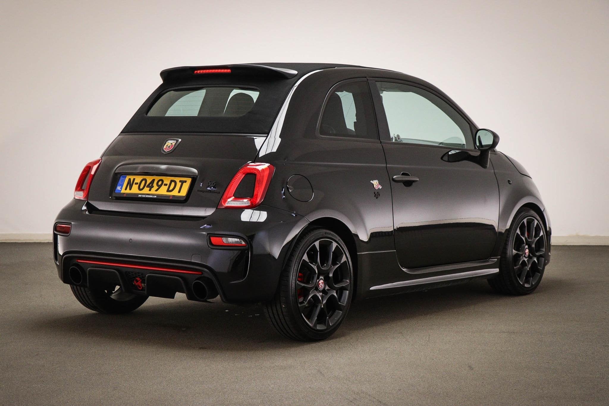 Fiat 500 C 1.4 T-Jet Abarth Competizione | BEATS | CLIMA | L, Auto's, Gebruikt, 4 cilinders, Zwart, Leder