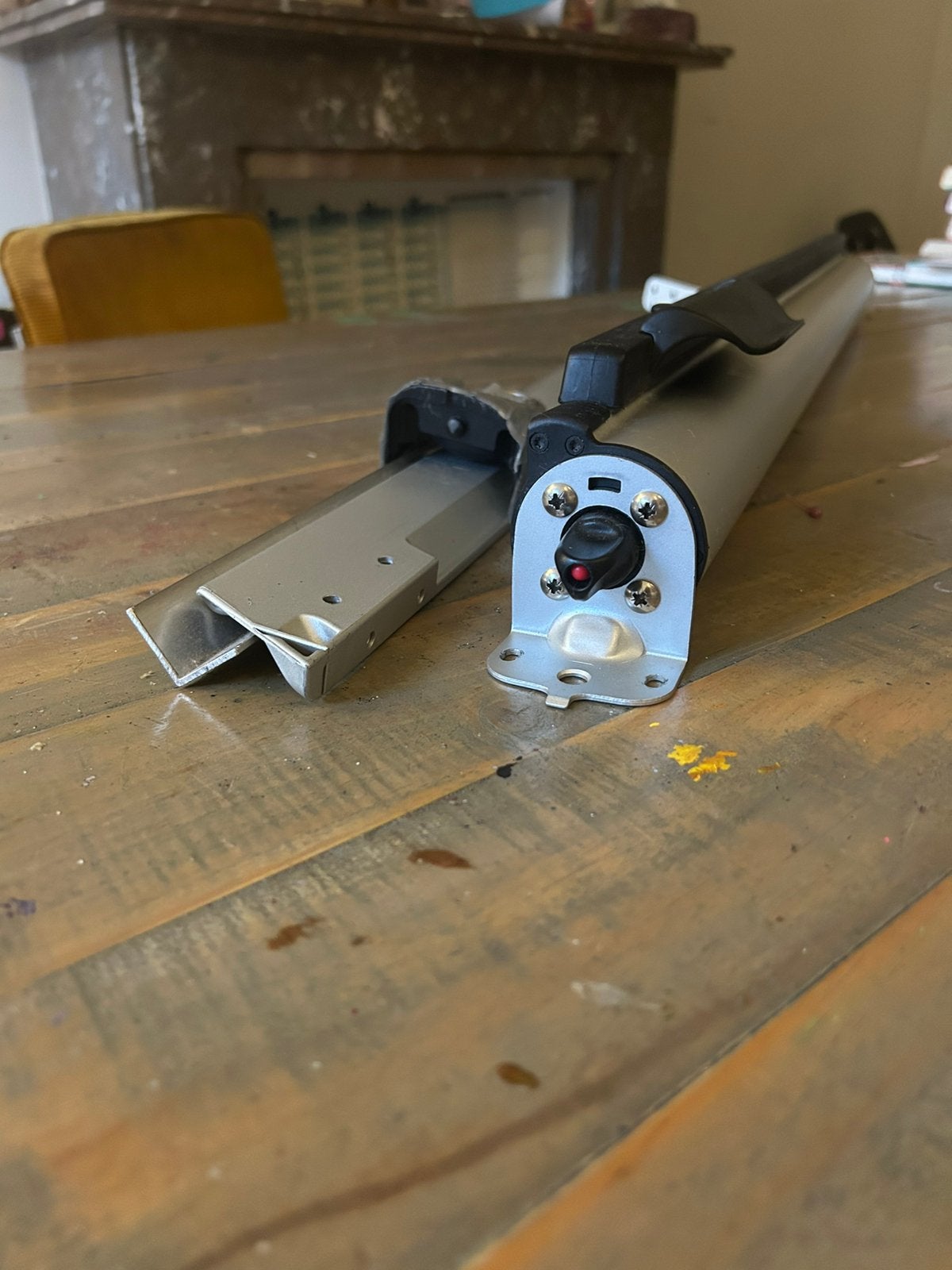 Kiddyguard oprolbaar traphekje zwart, Ophalen, Gebruikt, Aluminium, Oprolhekje