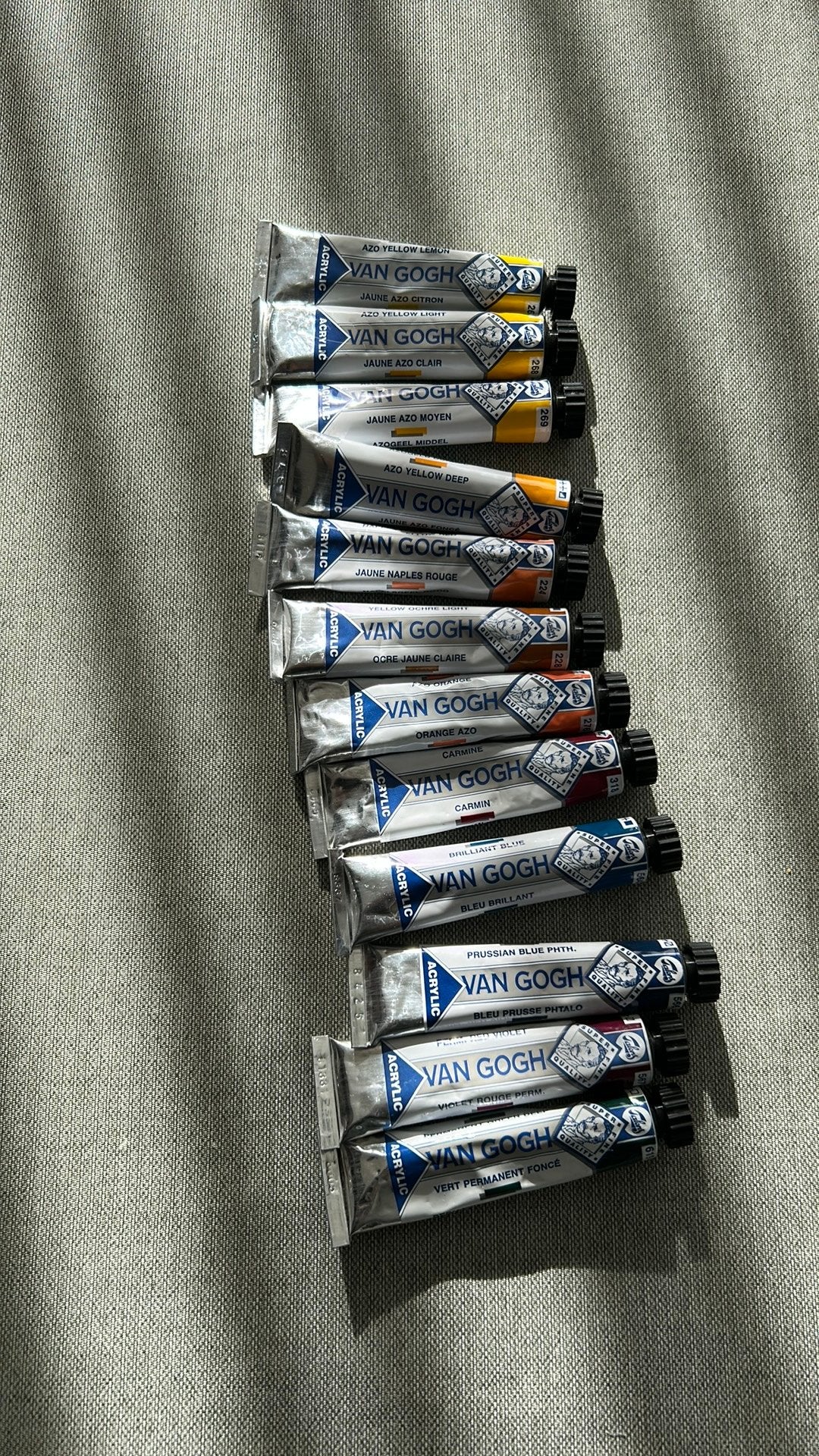 12 tubes van Gogh acrylverf, Hobby en Vrije tijd, Ophalen of Verzenden, Zo goed als nieuw