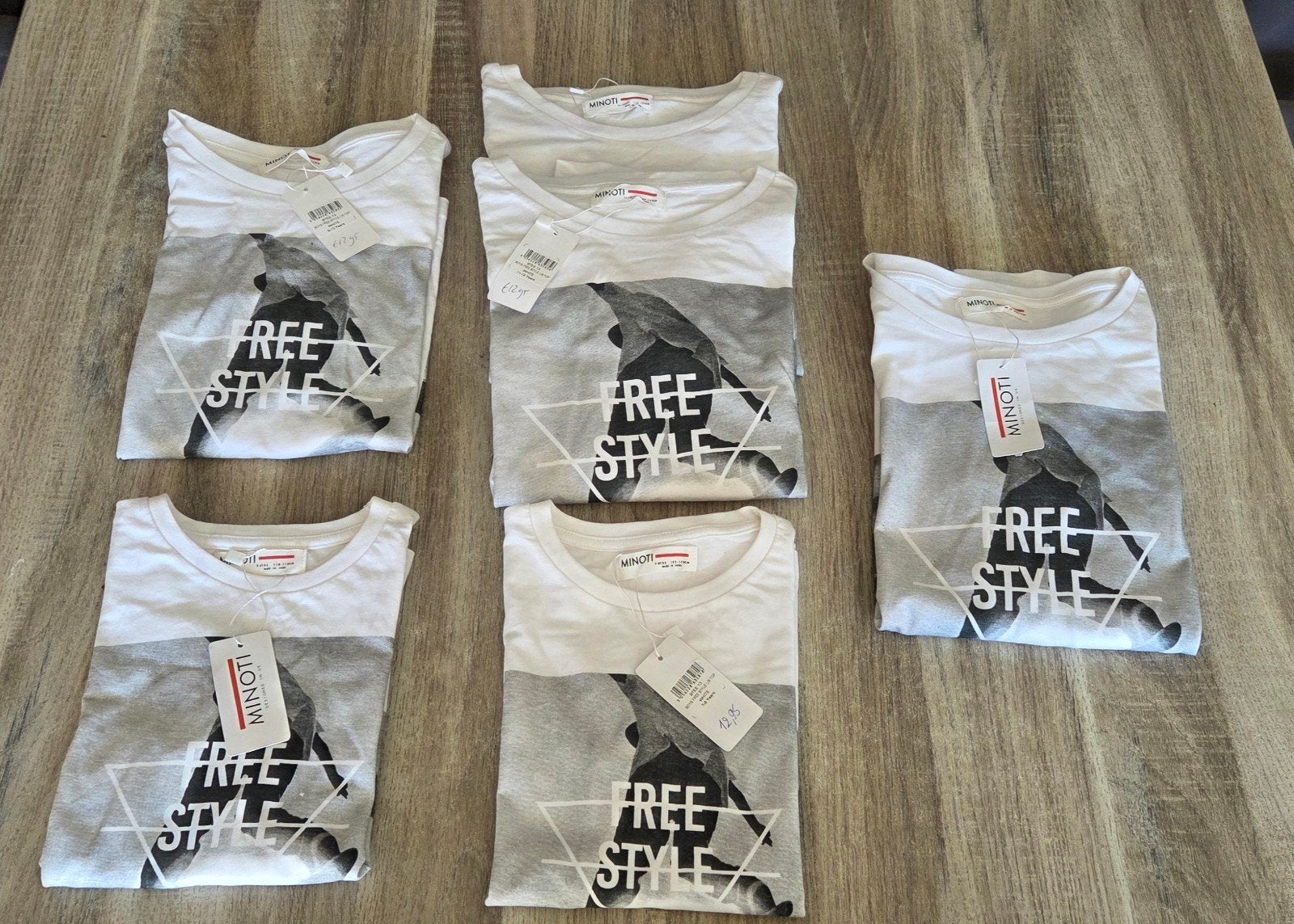 pakket met 7 nieuwe minoti shirts, Ophalen of Verzenden, Nieuw