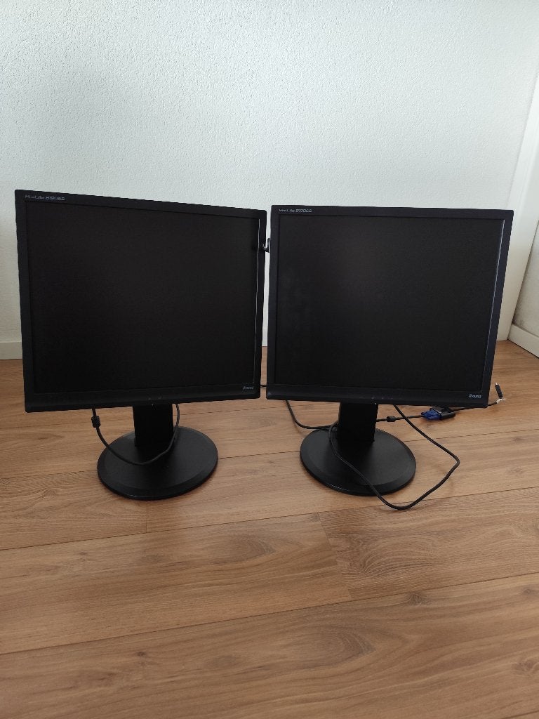 Beeldschermen 2 stuks, Ophalen, Gebruikt, Ilyama, Overige typen