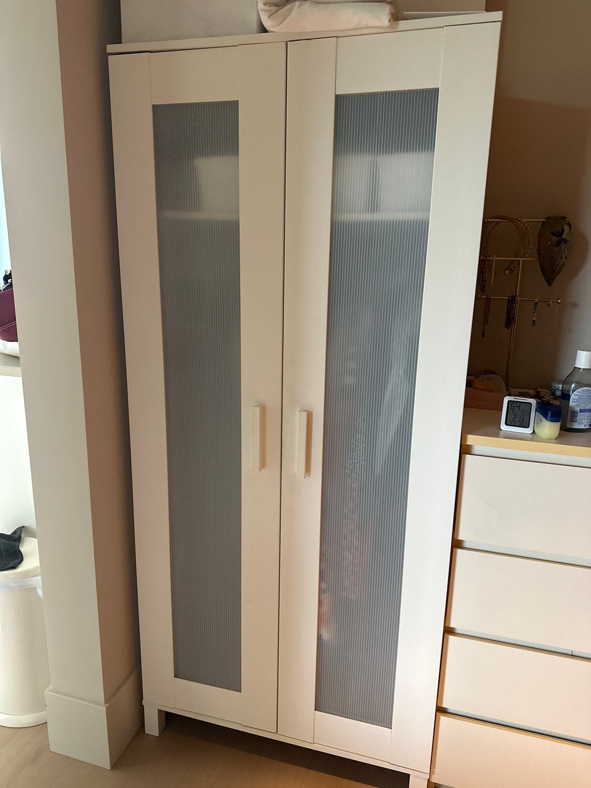 Ikea kledingkast aneboda  wit, Huis en Inrichting, Ophalen, Gebruikt, 50 tot 100 cm, 150 tot 200 cm