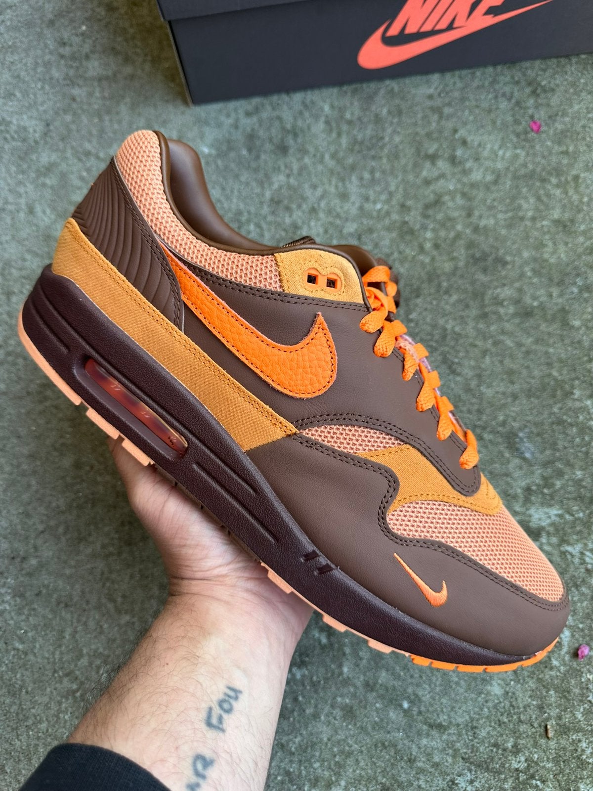 Nike air max 1 Kingsday EU 47.5 / US 13 Woei Patta 90 OG, Ophalen of Verzenden, Nieuw, Bruin, Sneakers of Gympen