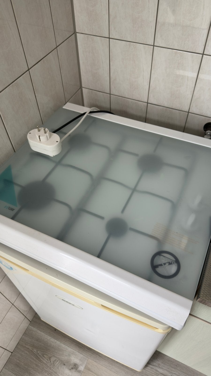 Glazen gaskookplaat 4-pits – nette staat, Witgoed en Apparatuur, Ophalen, Minder dan 85 cm, 4 kookzones, Zo goed als nieuw
