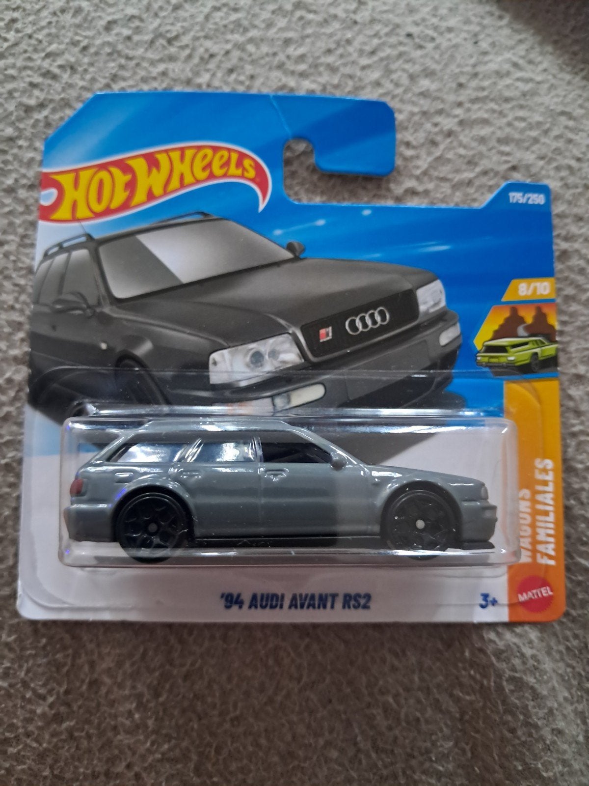 Hot Wheels 94 Audi Avant RS2 grijs nieuw in verpakking, Ophalen of Verzenden, Nieuw, Auto