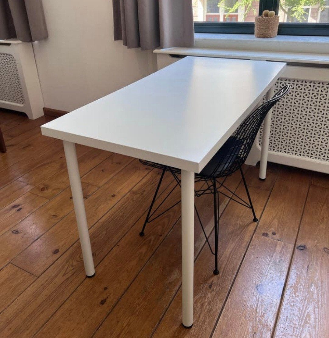 3x IKEA Linnmon Tafelblad met poten - 100x60 cm, Ophalen, Overige materialen, Gebruikt, 100 tot 150 cm