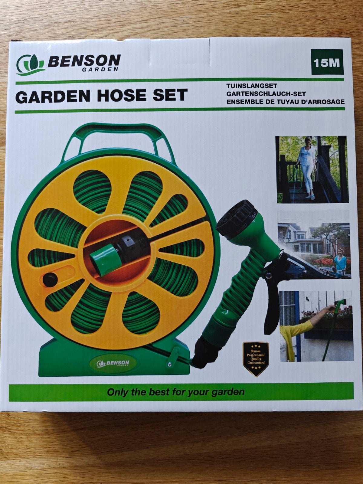 Benson Garden tuinslang set 15m - Compleet en gebruiksklaar, Ophalen of Verzenden, Nieuw, Tuinslang