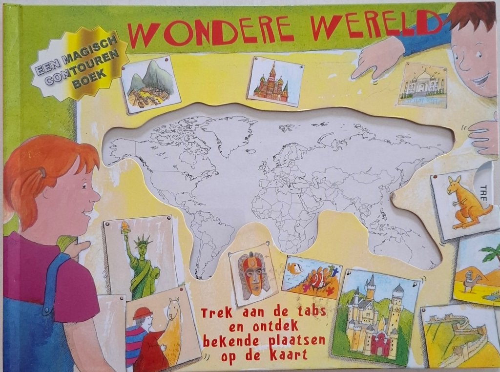 WONDERE Wereld trek aan de tabs en ontdek bekende plaatsen, Ophalen of Verzenden, Non-fictie