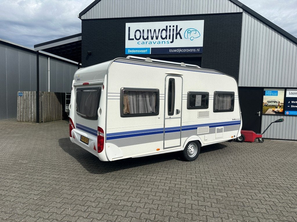 HOBBY De Luxe 450 UF ’07 (Vastbed, Rondzit), Caravans en Kamperen, Vast bed, Rondzit, Hobby, Bedrijf
