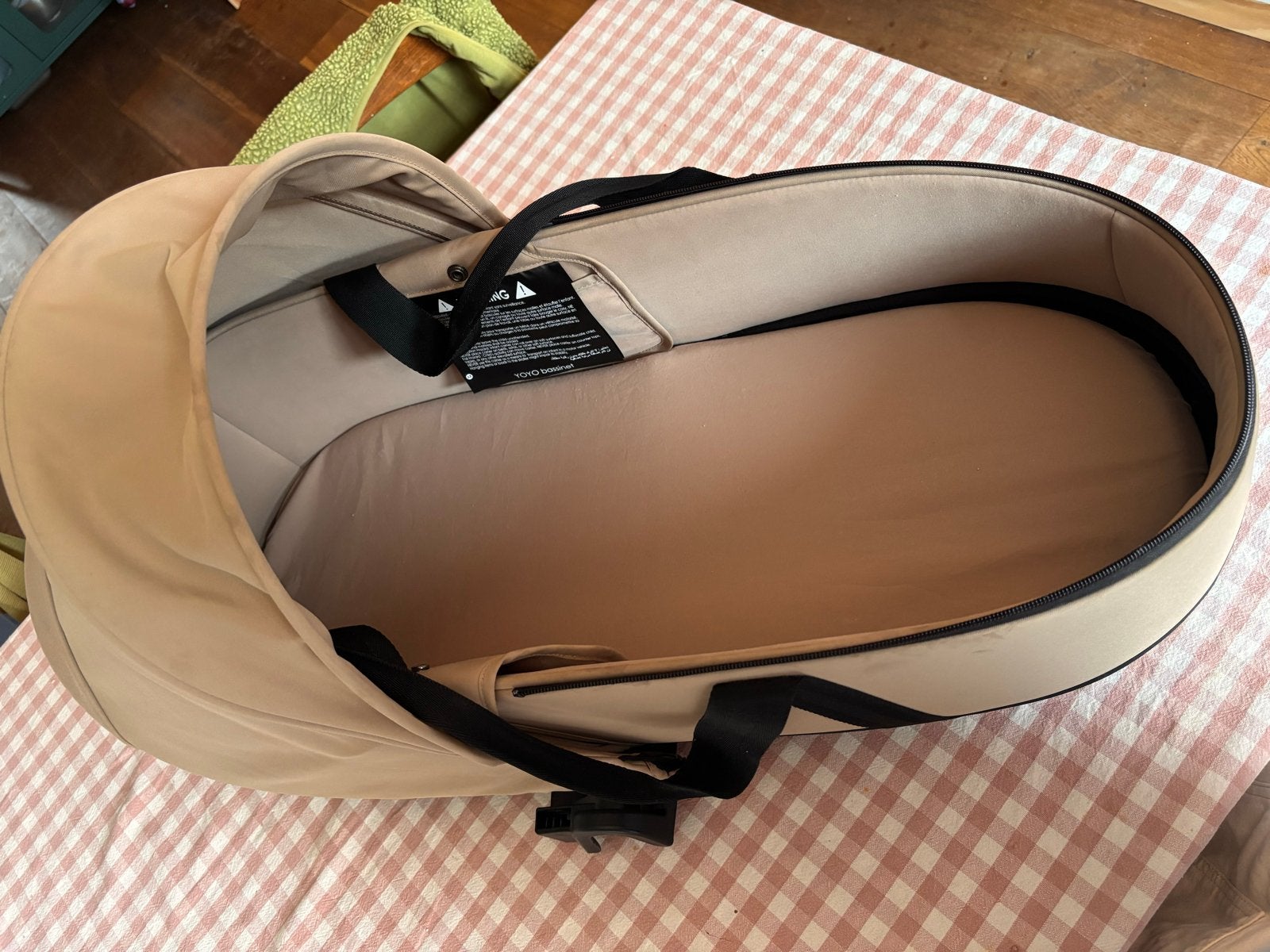 Bugaboo Babyzen YOYO beige reiswieg incl adapters, Bugaboo, Zo goed als nieuw, Met reiswieg, Ophalen