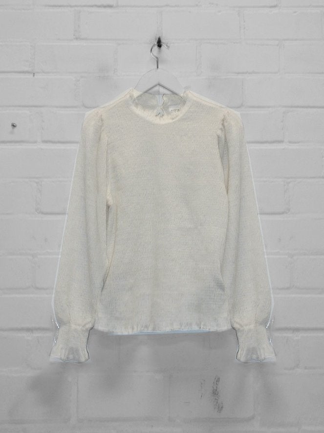 Antik Batik - Prachtige roomwitte top maat L - Nieuw €195, Overige kleuren, Maat 42/44 (L), Nieuw, Antik batik
