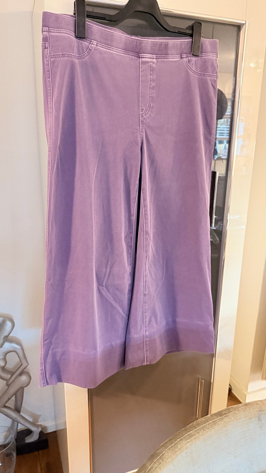 Yesta flared broek maat 48, lila, Ophalen of Verzenden, Paars, Broek of Spijkerbroek