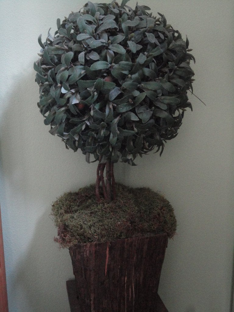 kunst OLIJFBOOM in POT / olijf, olijven, boom, Ophalen of Verzenden