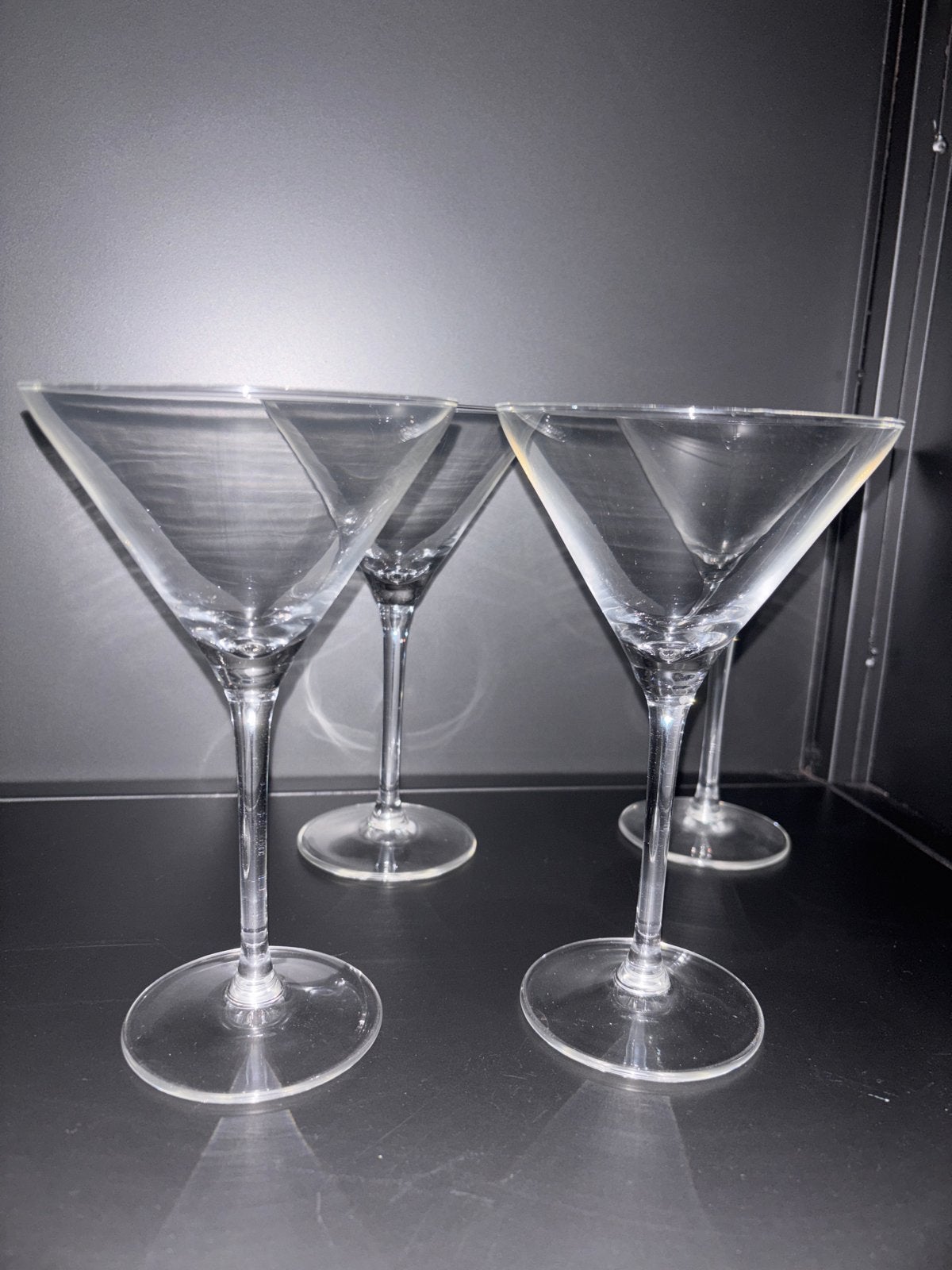 Set van 4 Martini of cocktail glazen, Overige typen, Ophalen of Verzenden, Zo goed als nieuw, Glas
