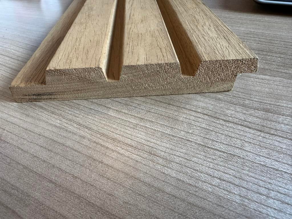 Thermo Frake/Ayous/ vuren-Grenen triple rhombus 20x130 mm, Ophalen, Nieuw, 250 cm of meer, Planken